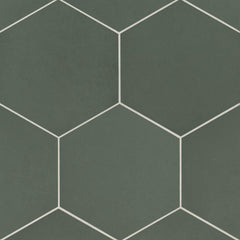 Bedrosians Makoto 10" x 11.5" Hexagon Matte Midori Green