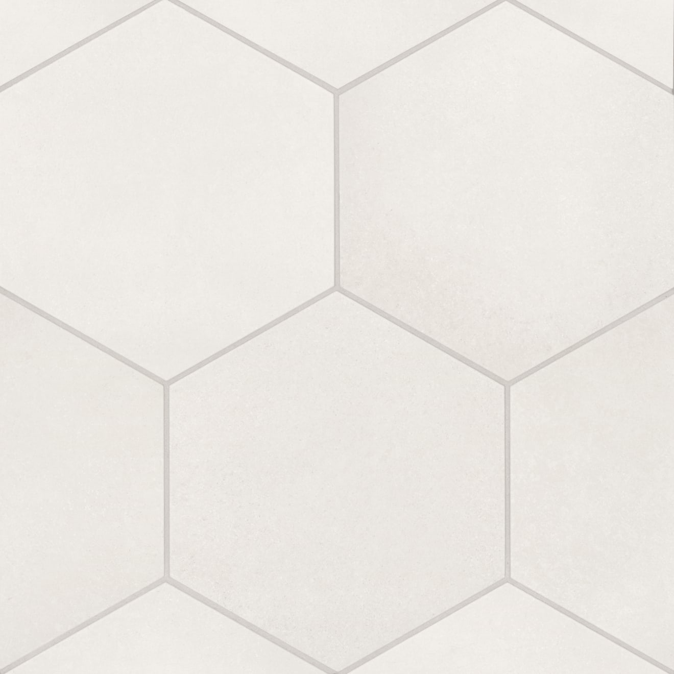 Bedrosians Makoto 10" x 11.5" Hexagon Matte Shoji White