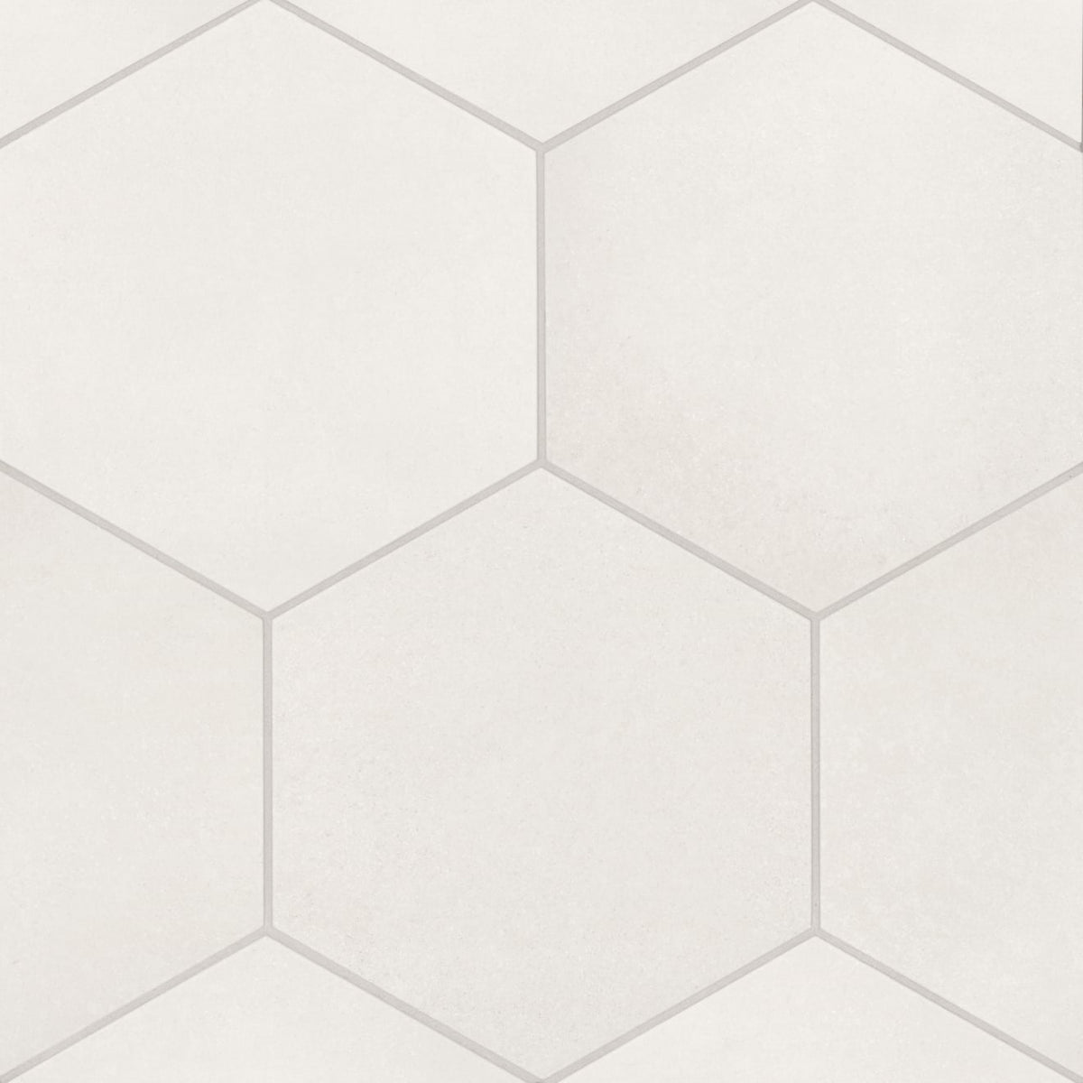Bedrosians Makoto 10" x 11.5" Hexagon Matte Shoji White