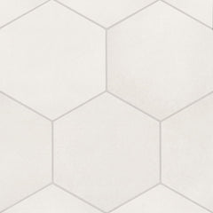 Bedrosians Makoto 10" x 11.5" Hexagon Matte Shoji White