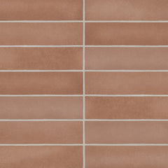 Bedrosians Makoto 2.5" x 10" Matte Umi Terracotta