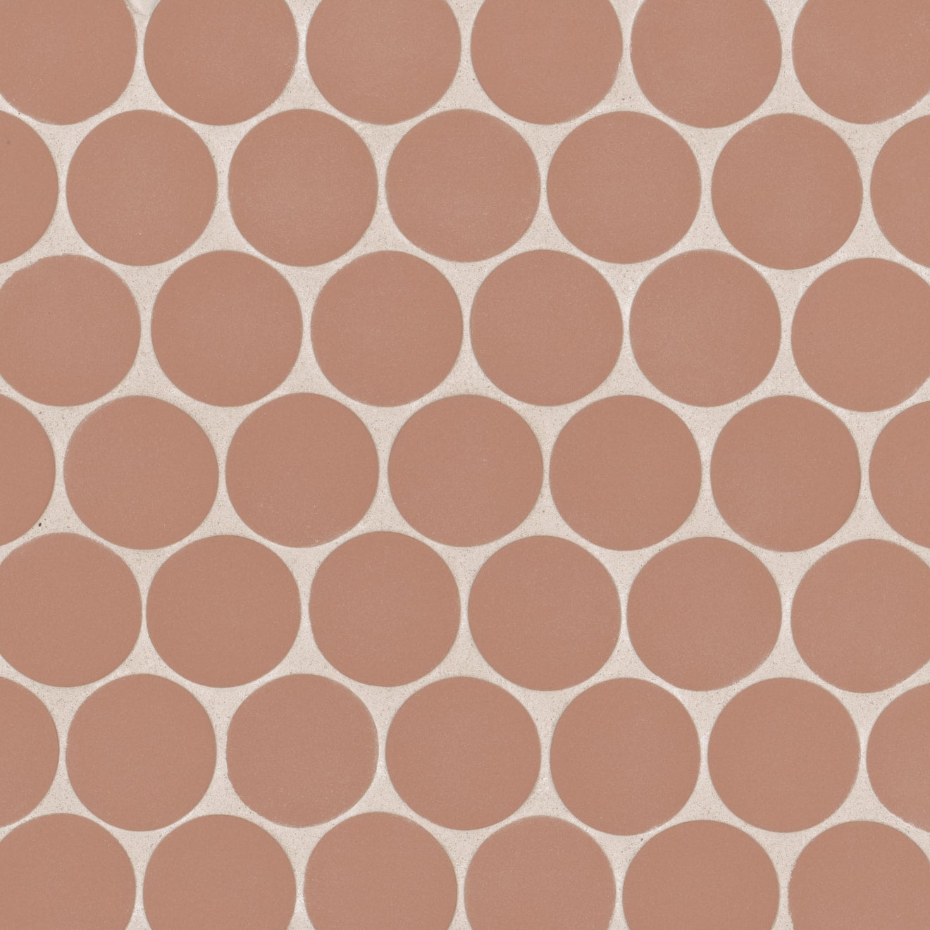 Bedrosians Makoto 10" x 10" Round Matte Umi Terracotta