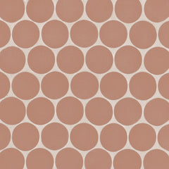 Bedrosians Makoto 10" x 10" Round Matte Umi Terracotta