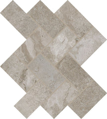 Daltile Archaia 2" X 4" Herringbone Atlas Grey