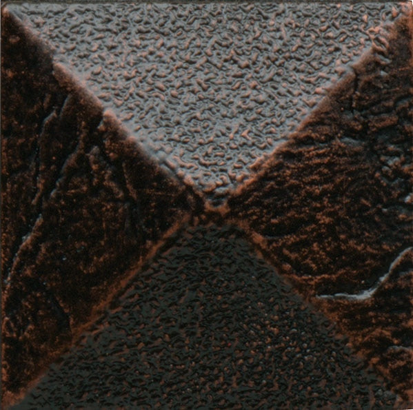 Daltile Anthology Armor 2" X 2" Deco Pyramid Oil Rub Bronze