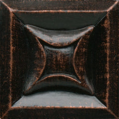 Daltile Anthology Armor 2" X 2" Deco Star Oil Rub Bronze