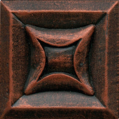 Daltile Anthology Armor 2" X 2" Deco Star Guilded Copper