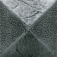 Daltile Anthology Armor 2" X 2" Deco Four Square Forged Steel