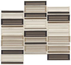 Daltile Cascading Waters 1" X 4" Mosaic Earth Tide