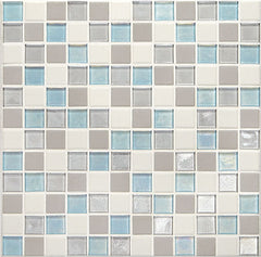 Daltile Coastal Keystones 1" X 1" Mosaic Mediterranean Mist