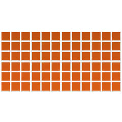 Daltile Color Wheel Mosaic 2" X 2" Straight Joint Glossy Orange Burst