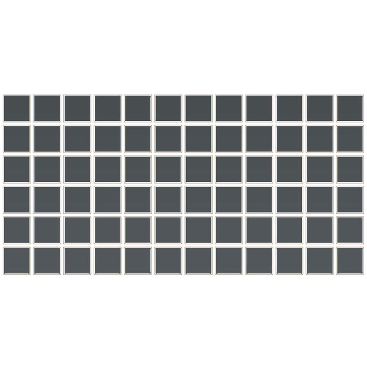 Daltile Color Wheel Mosaic 2" X 2" Straight Joint Glossy Chalkboard
