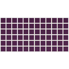 Daltile Color Wheel Mosaic 2" X 2" Straight Joint Glossy Plum Crazy