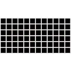 Daltile Color Wheel Mosaic 2" X 2" Straight Joint Glossy Black