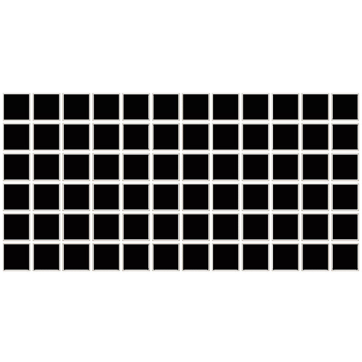 Daltile Color Wheel Mosaic 2" X 2" Straight Joint Matte Matte Black