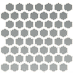 Daltile Color Wheel Mosaic 12" X 14" Hexagon Matte Matte Desert Gray