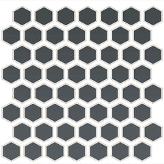 Daltile Color Wheel Mosaic 12" X 14" Hexagon Matte Matte Chalkboard