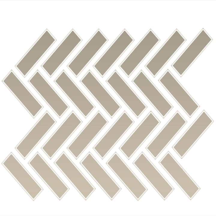 Daltile Color Wheel Mosaic 1" X 3" Herringbone Matte Matte Urban Putty