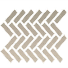 Daltile Color Wheel Mosaic 1" X 3" Herringbone Matte Matte Urban Putty