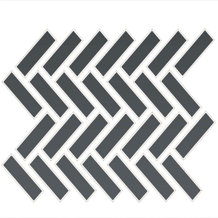 Daltile Color Wheel Mosaic 1" X 3" Herringbone Matte Matte Chalkboard