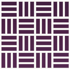Daltile Color Wheel Mosaic 1" X 3" Lattice Weave Glossy Plum Crazy