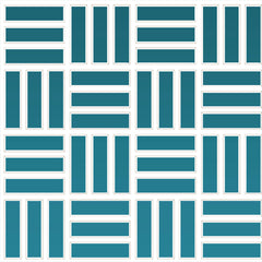 Daltile Color Wheel Mosaic 1" X 3" Lattice Weave Glossy Ocean Blue
