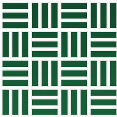 Daltile Color Wheel Mosaic 1" X 3" Lattice Weave Glossy Emerald
