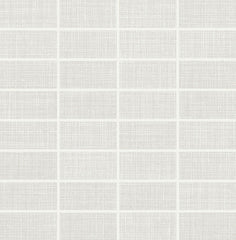 Daltile Fabric Art 1" X 3" Mosaic Straight Joint Modern Textile White