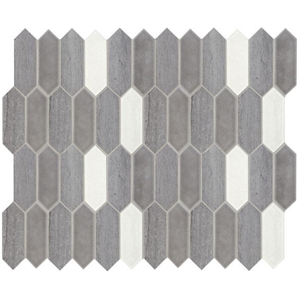 Daltile Fonte 2" X 6" Picket Heather Harbor Blend