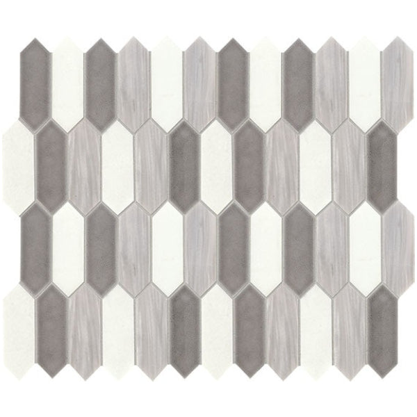 Daltile Fonte 2" X 6" Picket Nautical Grey Blend