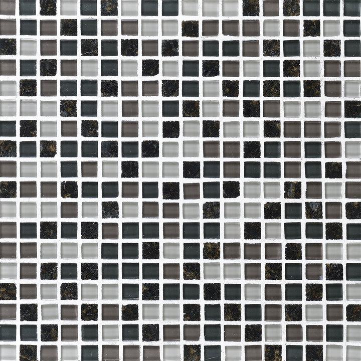 Daltile Granite Radiance 12" X 12" Straight Joint Mosaic Ubatuba Blend