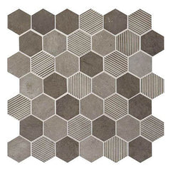 Daltile Limestone 2" Hexagon Moselle Gris