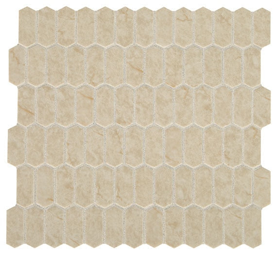 Daltile Fanfare Statuette 1" X 2" Picket Mosaic Harbor Beige