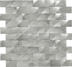 Daltile Anthology 1" X 2" 3D Brick Joint Steel