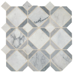 Daltile Sublimity 12" X 12" Parquet Cirrus Storm