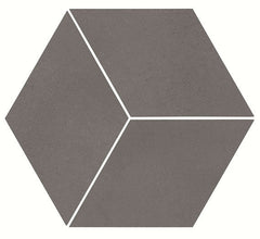 Daltile Uniform Mosaic 12" X 12" 3D Cube Dark Grey