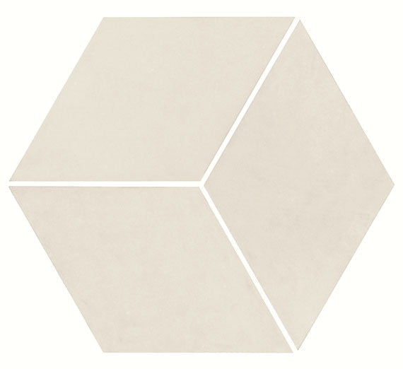 Daltile Uniform Mosaic 12" X 12" 3D Cube White