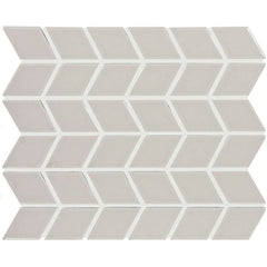 Daltile Color Wheel Retro 2" X 3" Chevron Glossy Desert Gray