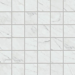 Daltile Marble Attache Lavish 2" X 2" Straight Joint Diamond Carrara