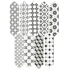 Daltile Stage Craft 3" X 12" Deco Ensemble Black Mix