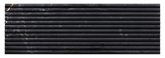 Emser Flutique 12" X 36" Honed Nero