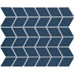 Daltile Color Wheel Retro 2" X 3" Chevron Glossy Galaxy