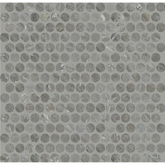 Daltile Famed 11" X 13" Mosaic Penny Rounds Glamour
