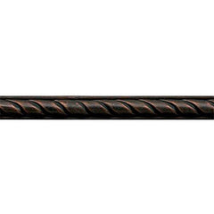 Daltile Anthology Armor 1" X 12" Deco Rope Guilded Copper