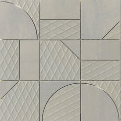 Emser Ironworx 12"x12" Geometrical Mosaic Ivory