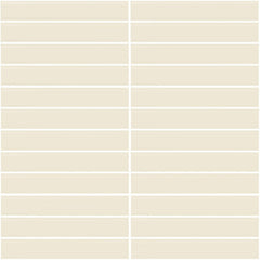 Daltile Color Wheel Mosaic 12'' X 10'' Straight 1'' X 6'' Glossy Biscuit