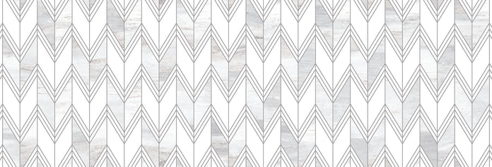 Emser Kudos 16"x47" Chevron Perla