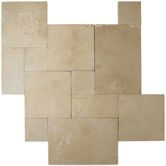 Bedrosians Travertine 3cm Paver Set 8"x8" - 8"x16" - 16"x16" - 16"x24" Marigold