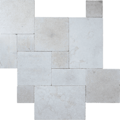 Bedrosians Travertine 3cm Paver Set 8"x8" - 8"x16" - 16"x16" - 16"x24" Menia Cream