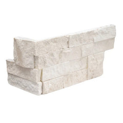 MS International Rockmount 6" x 18" Ledger Corner Mayra White Limestone